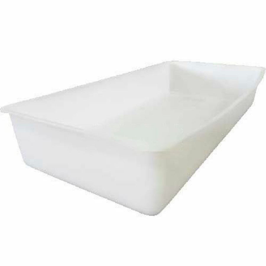 Containers & Organizers * | Shirley K'S Storage Trays 210Pn Plastic Nesting Tote, Fda-Usda, 17-3/4"X8-3/4"X3-1/8" Natural White