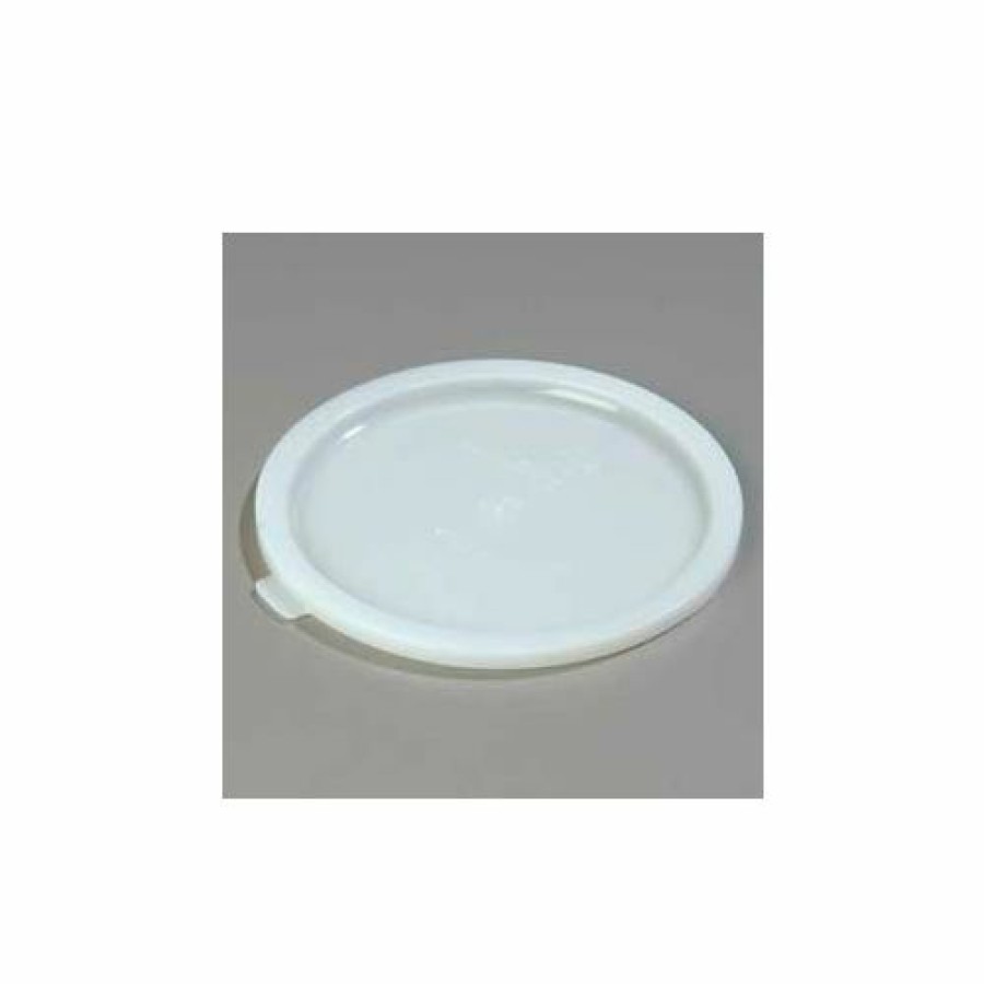 Containers & Organizers * | Carlisle 060302 Bains Marie Food Storage Container Lid 8-7/16" X 3/8", White Pkg Qty 12