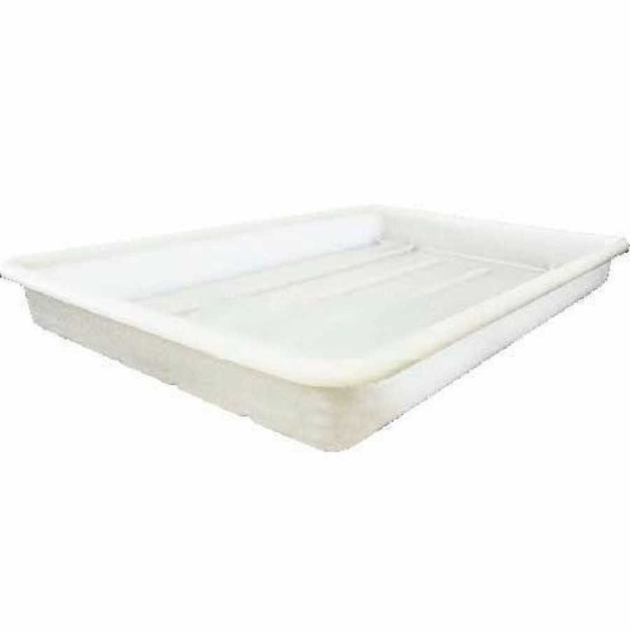 Containers & Organizers * | Shirley K'S Storage Trays 220Pn Plastic Nesting Tote, Fda-Usda, 20-1/2"X13-1/2"X2", Natural White