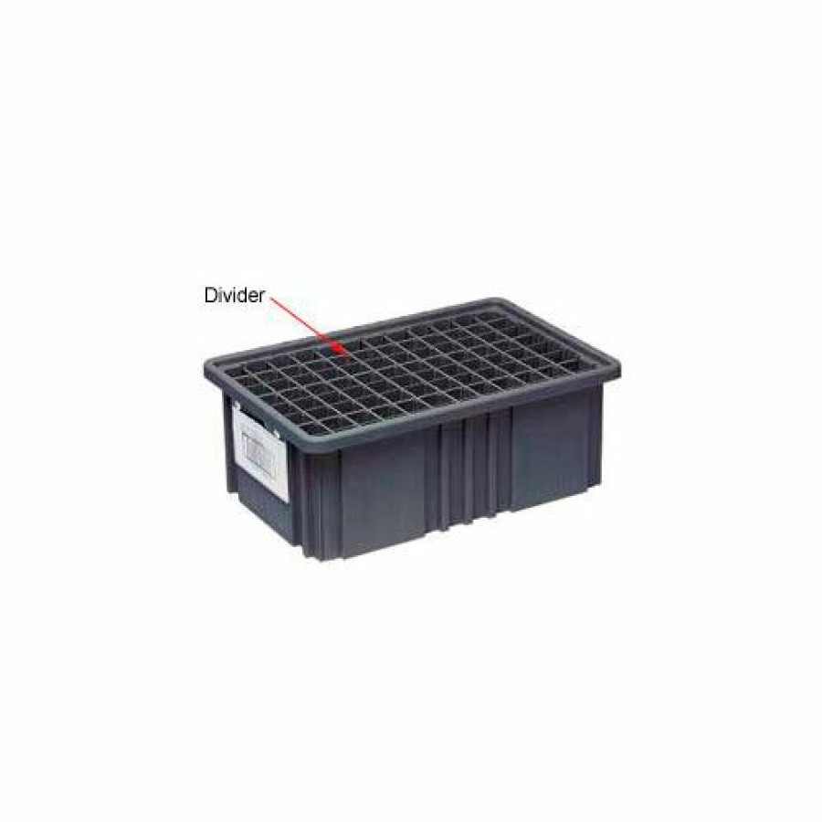 Containers & Organizers * | Quantum Storage Systems Quantum Conductive Dividable Grid Container Short Divider Ds91035Co, Sold Pack Of 6