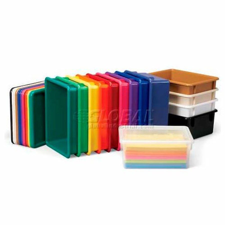 Containers & Organizers * | Jonti-Craft 8078 Tub,13-1/2"L X 11"W X 5-1/4"H, Teal Pkg Qty 5