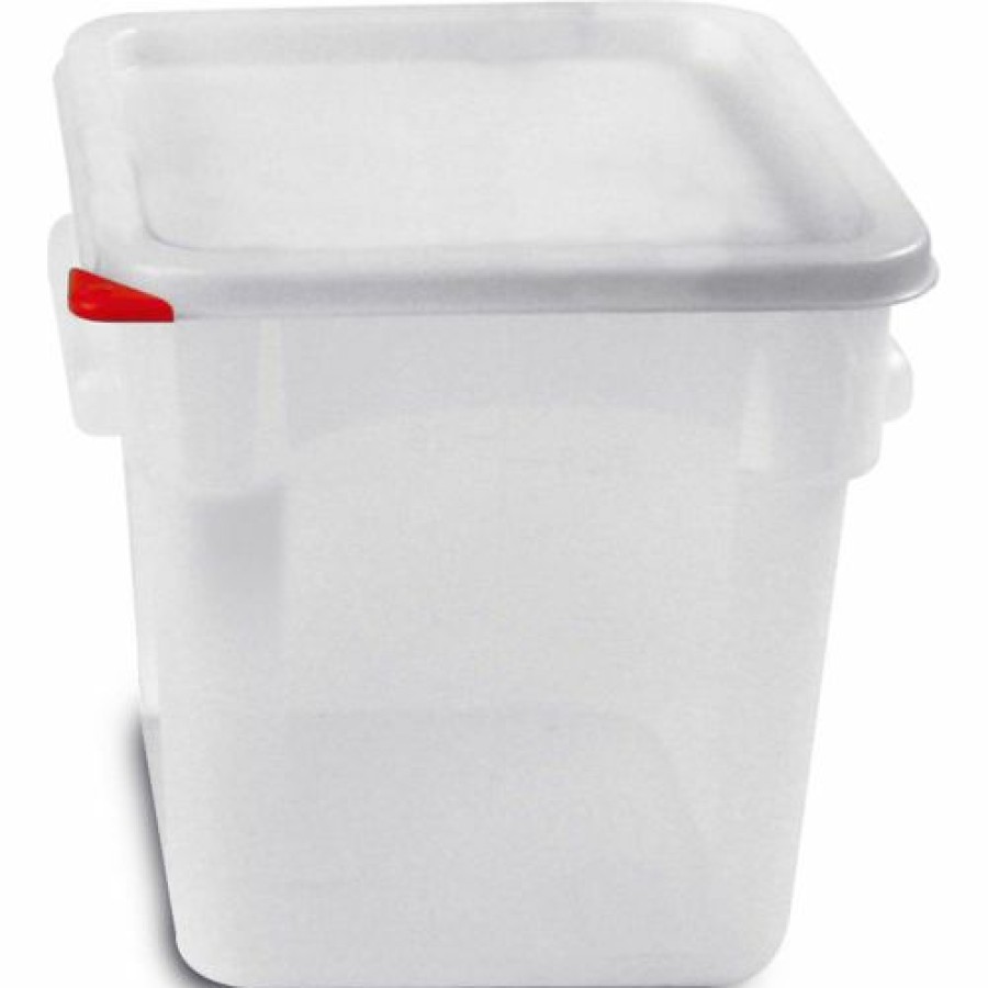 Containers & Organizers * | Araven 91863 Food Storage Container W/Lid, Polycarbonate, 8.4 Qt., Colorclip , Transparent Pkg Qty 6