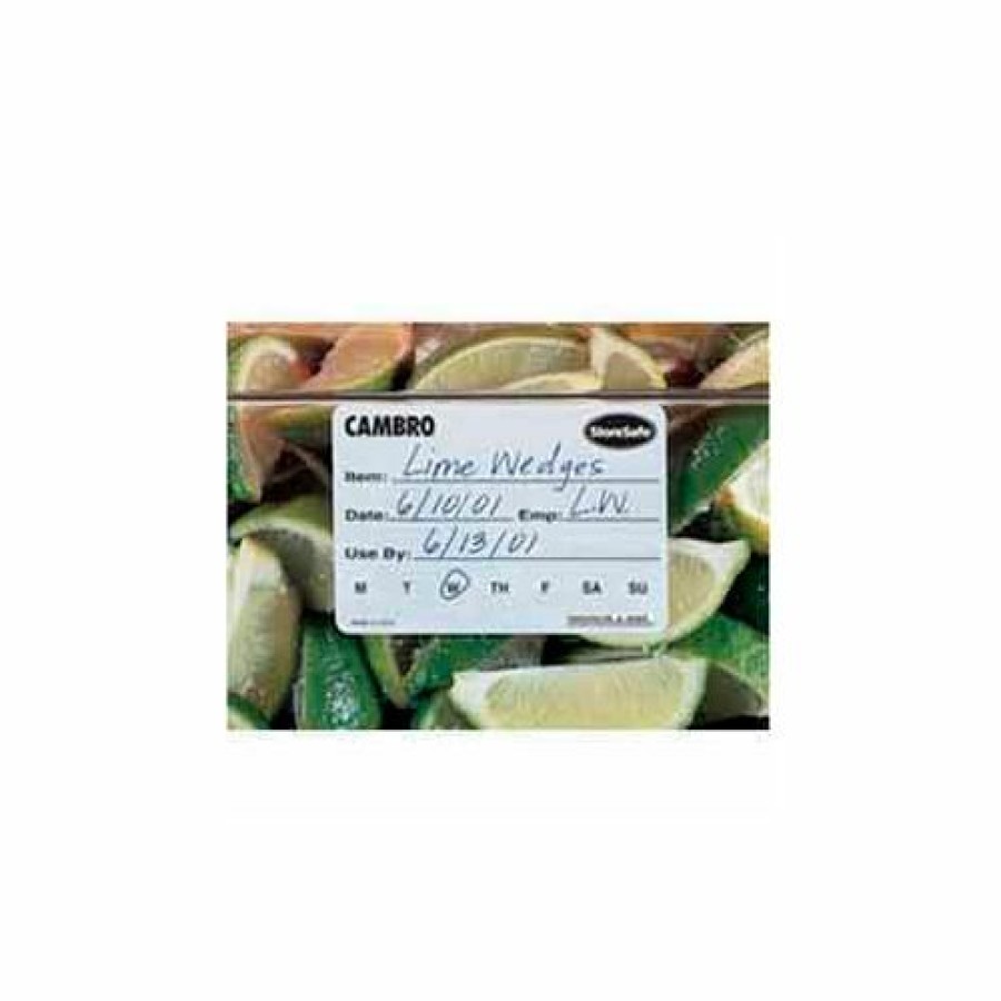 Containers & Organizers * | Cambro 1252Slb250 Food Rotation Label, 1-1/4" X 2", Biodegradable, White