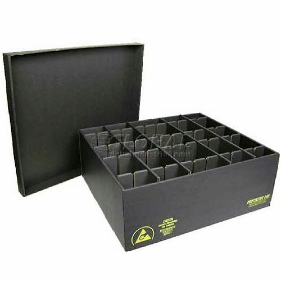 Containers & Organizers * | Protektive Pak 38830 Esd In-Plant Handler Adj. Dividers & Lid, 5 Cells, Cell Size 8 X 19-3/4 X 3-1/2 Pkg Qty 5