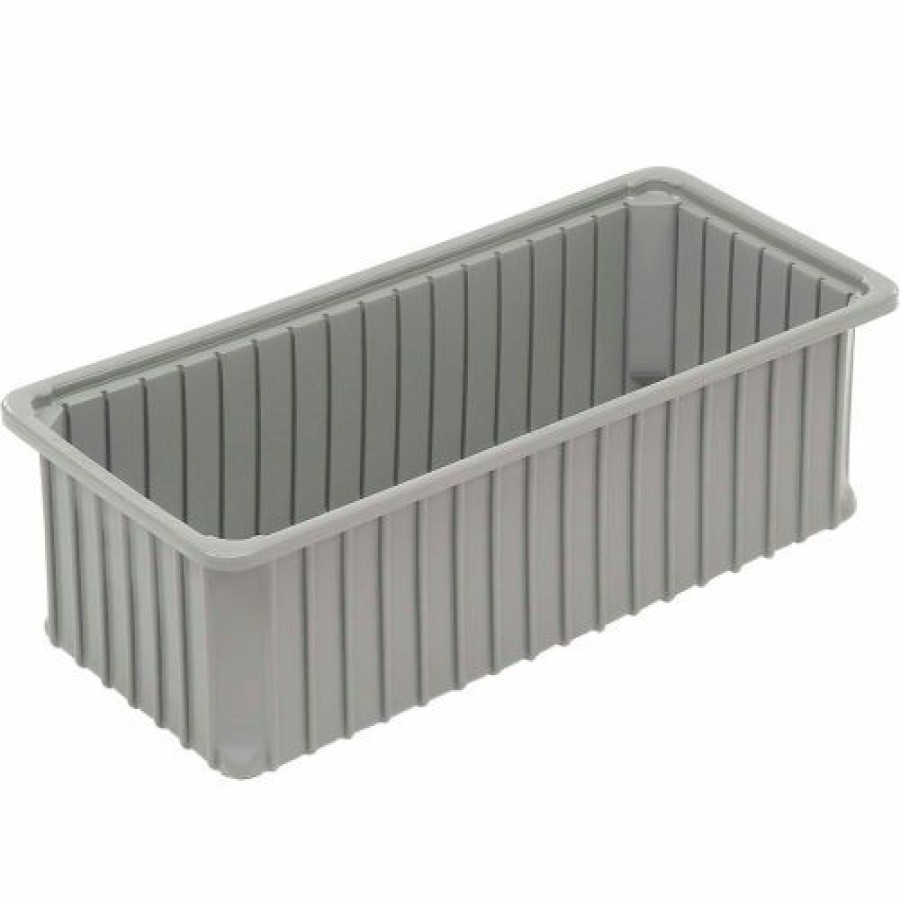 Containers & Organizers * | Dandux Dividable Stackable Plastic Box 50P0224060 24"L X 11"W X 6"H, Gray