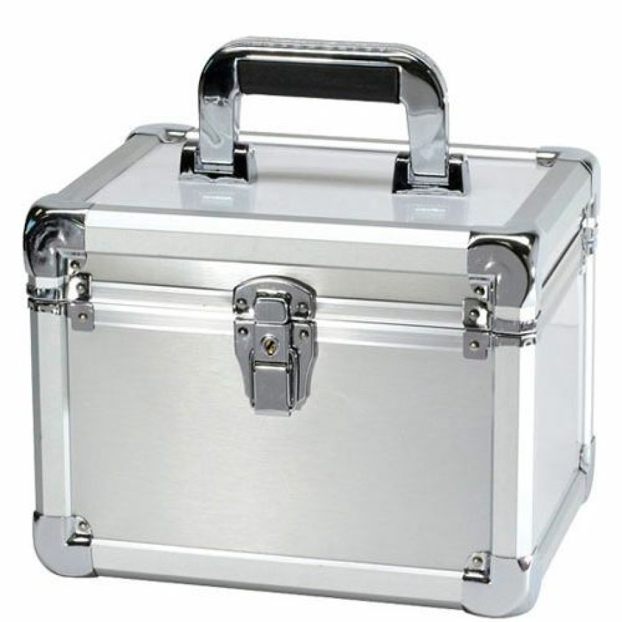 Containers & Organizers * | Tz Case Executive Aluminum Storage Case Exc-110-S 11"L X 8-1/2"W X 7-3/4"H Silver