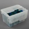 Containers & Organizers * | Orbis Flipak Attached Lid Container Fp182 21-7/8 X 15-1/4 X 12-7/8, Clear