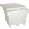 Containers & Organizers * | Romotech Fda Approved Poly Bulk Container 82125045 With Lid 42-1/2"L X 42-1/2"W X 33-1/2"H, Black