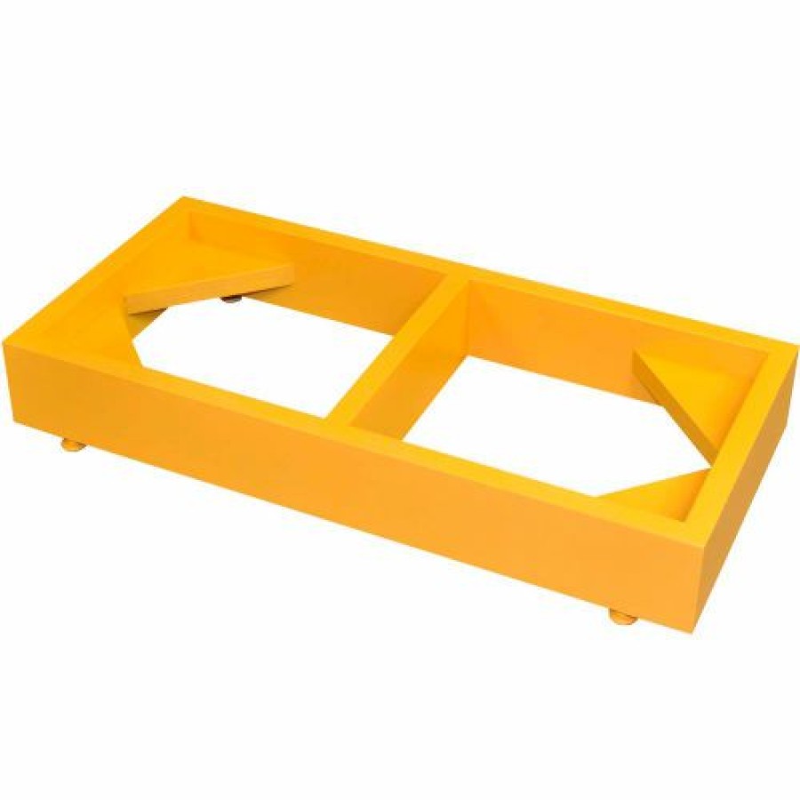 Liquid Storage Tanks * | Scimatco Floor Stand For Mini Stak-A-Cab Flammables Cabinet, Yellow