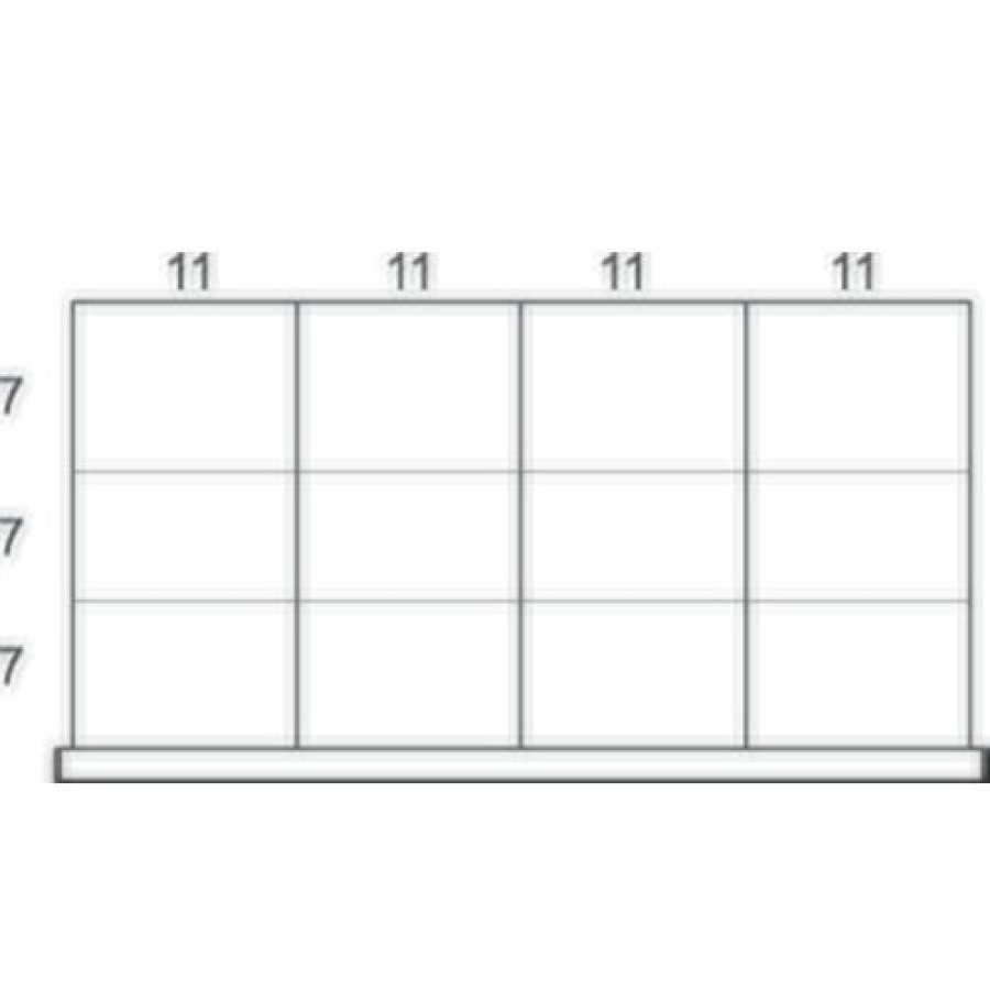 Containers & Organizers * | Rousseau Metal Drawer Divider Kit For 48"W Modular Drawer Cabinet, 4" Drawer Height, 12 Compartments