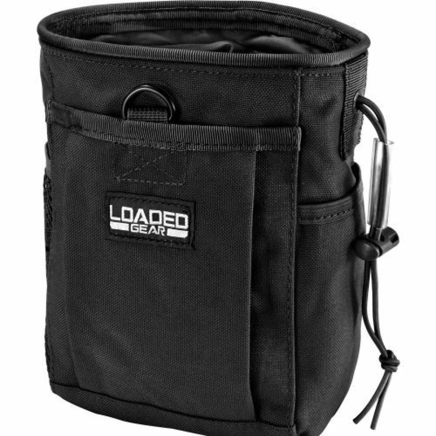 Containers & Organizers * | Barska Bi12624 Loaded Gear Cx-700 Drawstring Dump Pouch, Black