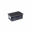 Containers & Organizers * | Quantum Storage Systems Quantum Conductive Dividable Grid Container Dg92035Co, 16-1/2"L X 10-7/8"W X 3-1/2"H, Black Pkg Qty 12