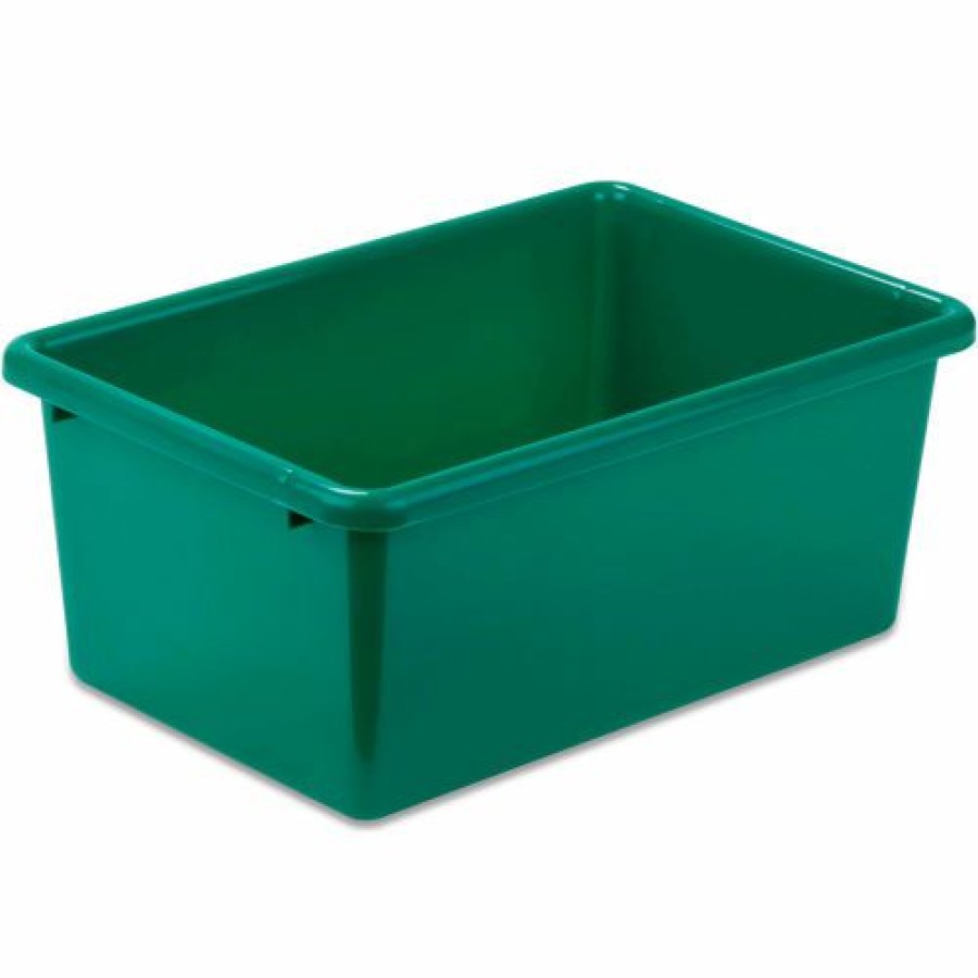 Containers & Organizers * | Honey-Can-Do Small Plastic Bin 11-3/4"L X 7-3/4"W X 5"H Green Pkg Qty 5