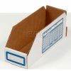 Containers & Organizers * | Global Industrial Foldable Corrugated Shelf Bin 2"W X 18"D X 4-1/2"H, White Pkg Qty 100