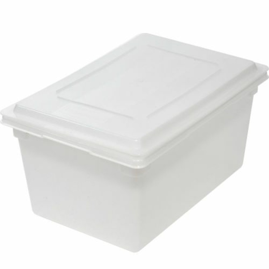 Containers & Organizers * | Rubbermaid 3528-00 White Plastic Box 16.62 Gallon 18 X 26 X 12 Pkg Qty 6