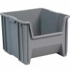 Containers & Organizers * | Akro-Mils Plastic Stack-N-Store Akrobin 6-1/2"W X 17-1/2"D X 12-1/2"H, Grey Pkg Qty 2