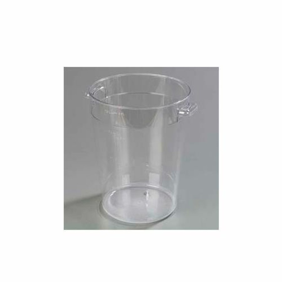 Containers & Organizers * | Carlisle 1076607 Storplus Round Container 8 Qt., Clear Pkg Qty 12