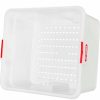 Containers & Organizers * | Araven Perforated Food Box Gn 2/1 11 7/9", White Pkg Qty 2