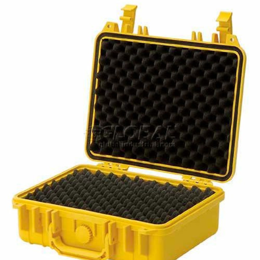 Containers & Organizers * | Tz Case Cape Buffalo Waterproof Utility Cases, Medium Case, 12"L X 9"W X 4-1/2"H, Yellow