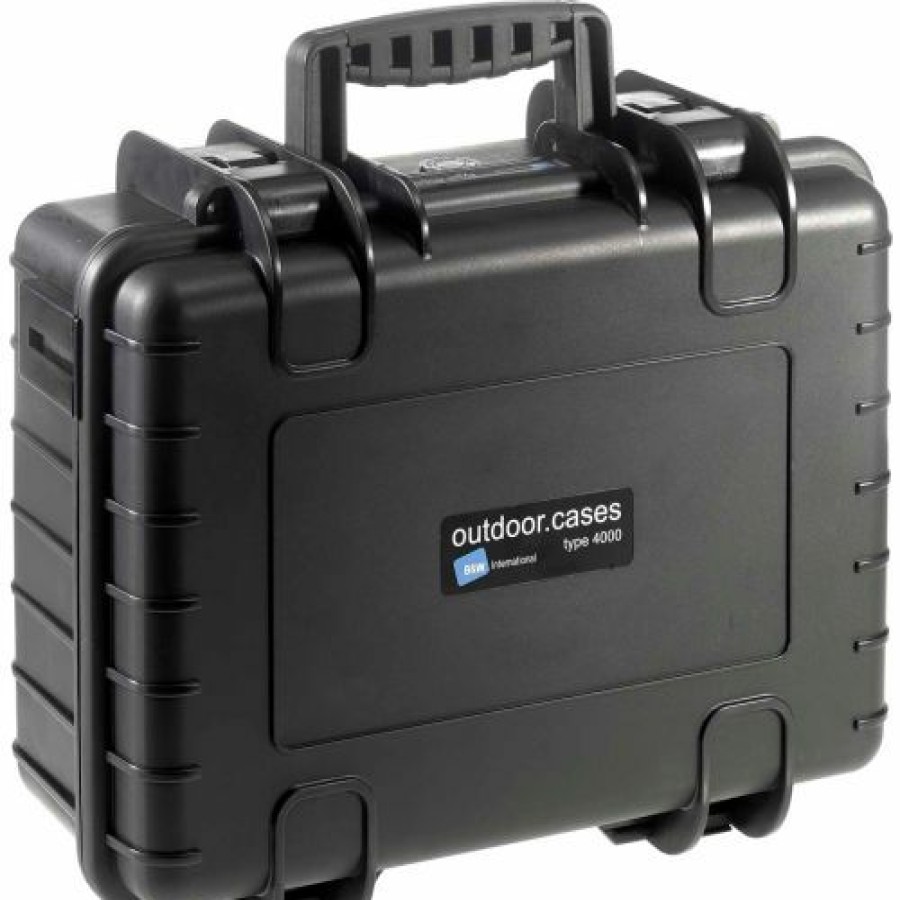 Containers & Organizers * | B&W Type 4000 Medium Outdoor Waterproof Case W/O Foam / Insert 16-1/2"L X 13"W X 7H, Black