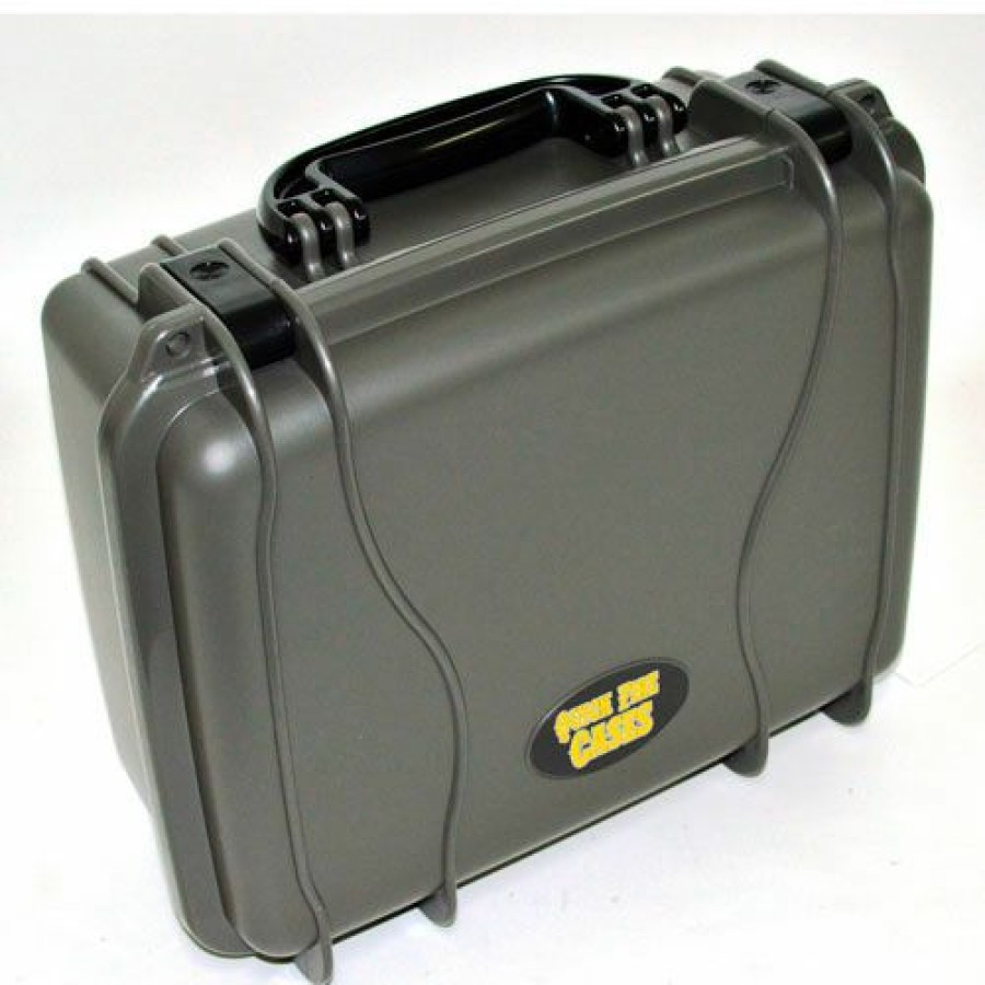 Containers & Organizers * | Quick Fire Cases Quick Fire Multifit Dual Revolver Case Qf500Gr Watertight, 15-5/16"X12-1/8"X6-11/16" Gray