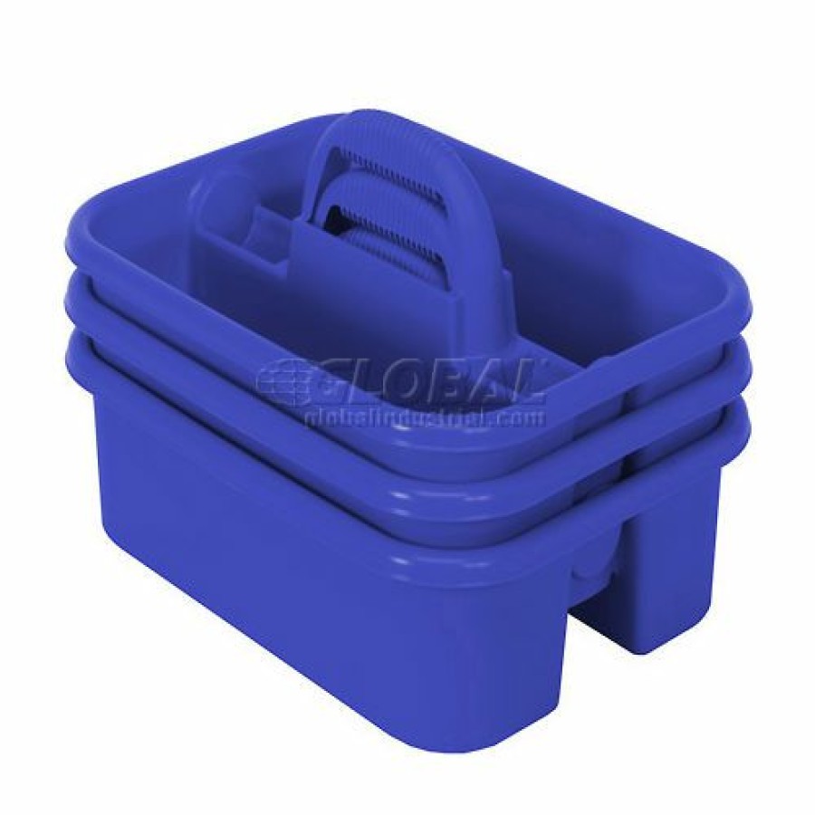 Containers & Organizers * | Quantum Storage Systems Quantum Plastic Tool Caddy Tc-500Bl Pkg Qty 6