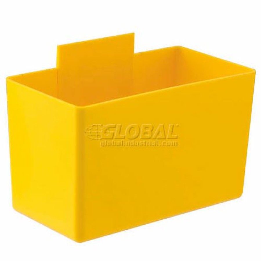 Containers & Organizers * | Qbc112 Little Inner Bin Cup For Plastic Stacking Bins 2-3/4 X 5-1/4 X 3 Yellow Pkg Qty 48