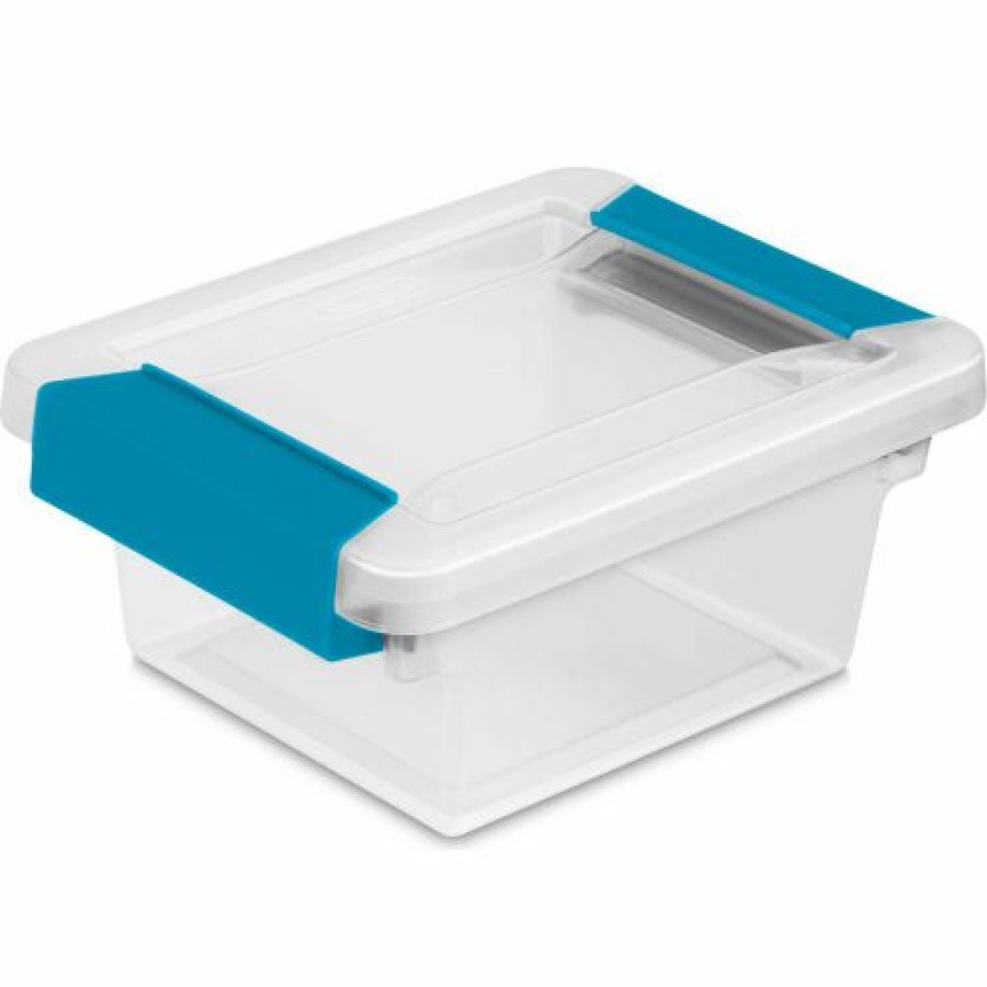 Containers & Organizers * | Sterilite Mini Clip Clear Storage Box With Latched Lid 19698606 6-5/8"L X 5"W X 2-3/4"H Pkg Qty 6