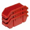 Containers & Organizers * | Quantum Storage Systems Quantum Plastic Quickpick Double Hopper Bin, 9-1/4"W X 14"D X 6-1/2"H, Red Pkg Qty 20