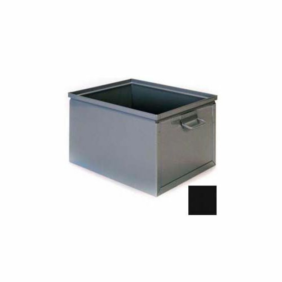 Containers & Organizers * | Stackbin Steel Bin 1-4Sx 12"W X 16-1/2"D X 9-1/2"H Stackbox, Black