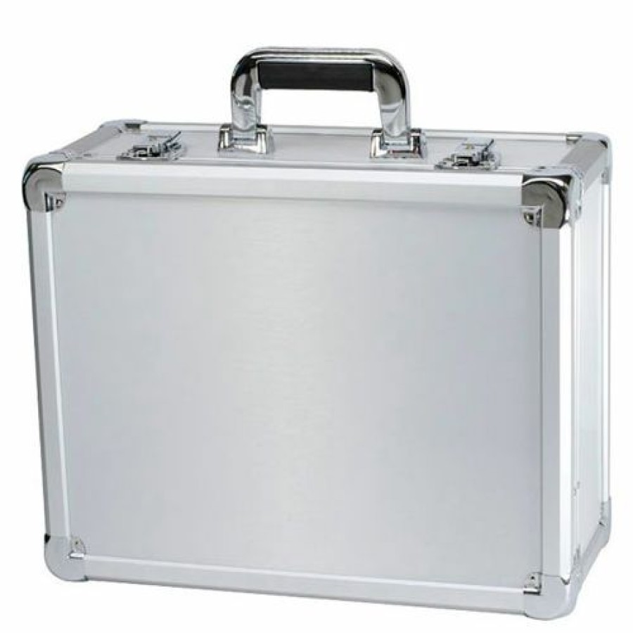 Containers & Organizers * | Tz Case Executive Aluminum Storage Case Exc-115-S 16-1/2"L X 12-1/2"W X 7-3/8"H Silver