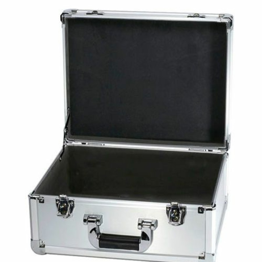 Containers & Organizers * | Tz Case Executive Aluminum Storage Case Exc-115-S 16-1/2"L X 12-1/2"W X 7-3/8"H Silver