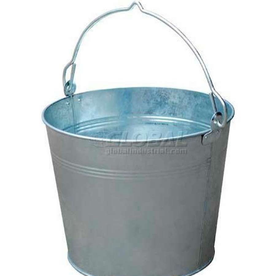 Containers & Organizers * | Vestil Galvanized Steel Bucket Bkt-Gal-325 3-1/4 Gallon Capacity