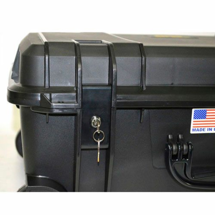 Containers & Organizers * | Quick Fire Cases Quick Fire Pistol Case Qf920Sbkl Watertight, 9 Pistol Capacity, 20-1/8"X16-1/8"X10-1/8" Black