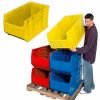 Containers & Organizers * | Quantum Storage Systems Quantum Plastic Hulk Stacking Bin, 19-7/8"W X 36"D X 17-1/2"H, Yellow