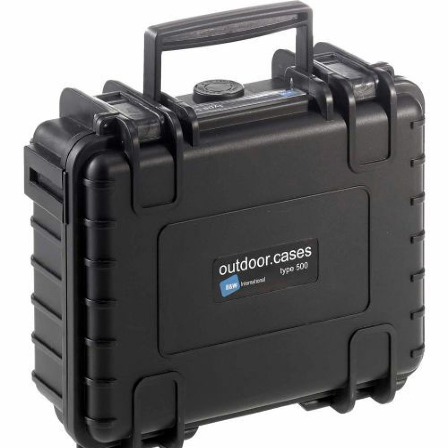 Containers & Organizers * | B&W Type 500 Small Outdoor Waterproof Case W/O Foam Insert 8-3/4"L X 7"W X 3-1/2H Black