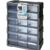 Containers & Organizers * | Quantum Storage Systems Quantum Plastic Drawer Cabinet Pdc-18Bk 18 Drawers 6-1/4"W X 15"D X 18-3/4"H