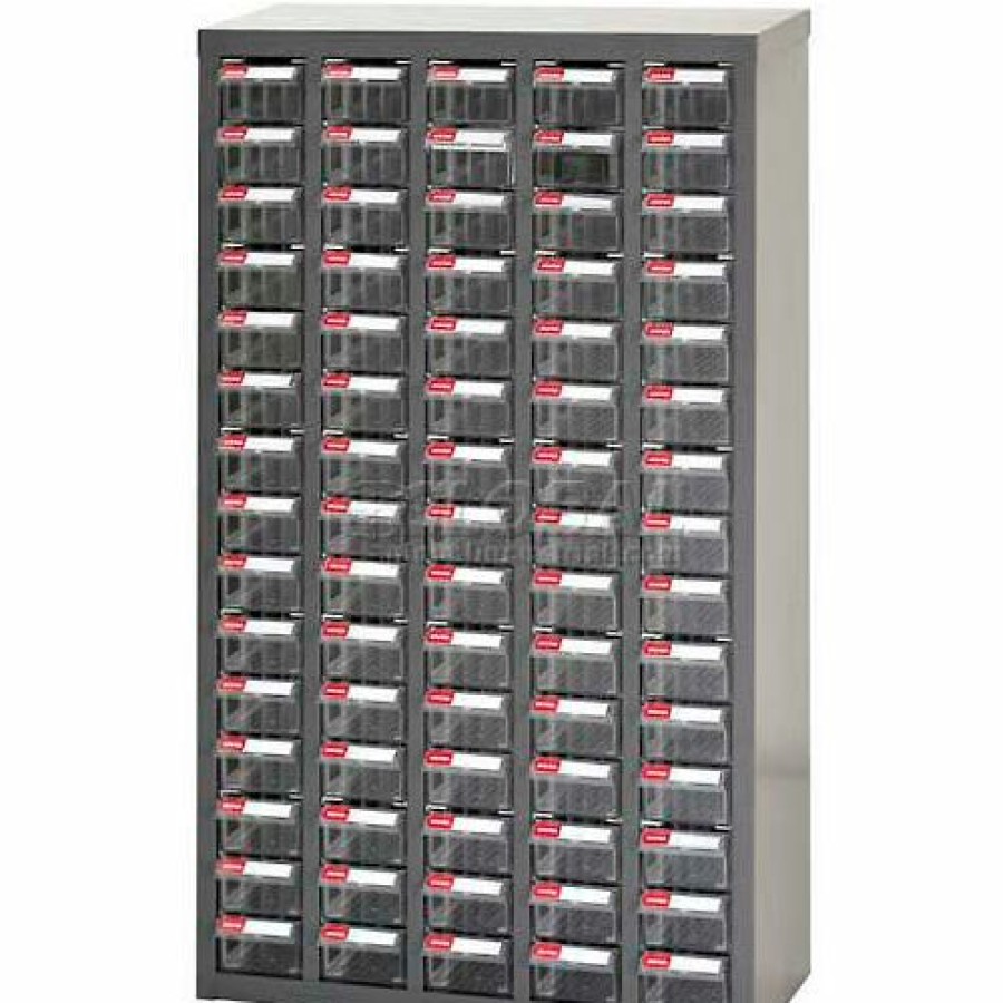 Containers & Organizers * | Steel Shuter Parts Drawer Cabinet, 75 Drawers, Floor Unit, 23"W X 8-3/4"D X 36-13/16"H