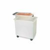 Containers & Organizers * | Carlisle Bin3602-Mobile Ingredient Bin W/Lid, Polyethlene, 36 Gal, White