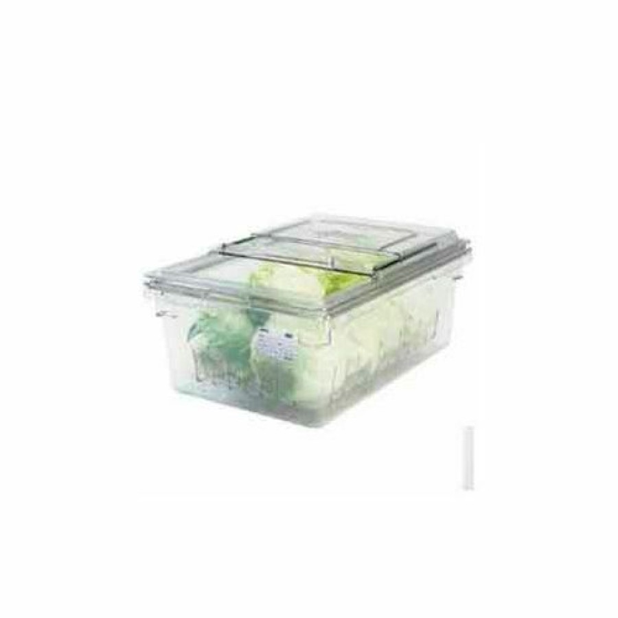 Containers & Organizers * | Cambro 18268Clrkit135 Colander Kit, Colander, 18 X 26 X 9 Food Storage Box, Sliding Lid, Clear