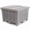 Containers & Organizers * | Forkliftable Bulk Shipping Container With Lid 44"L X 44"W X 29-1/2"H, Gray