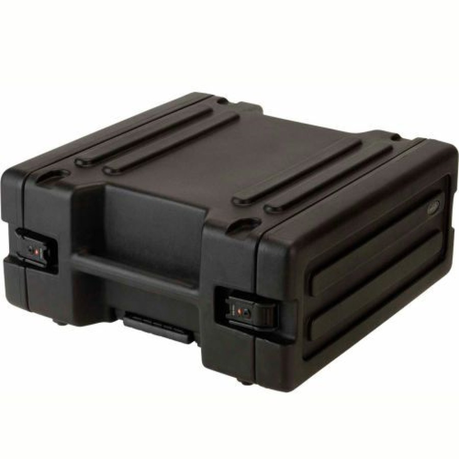 Containers & Organizers * | Skb Corporation Skb Cases 4U Roto Rolling Rack 1Skb-R4Uw Black, Keyed Lock, Water Resistant