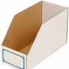 Containers & Organizers * | Foldable Corrugated Shelf Bin 7-3/4"W X 17-1/2"D X 10"H, White Pkg Qty 27