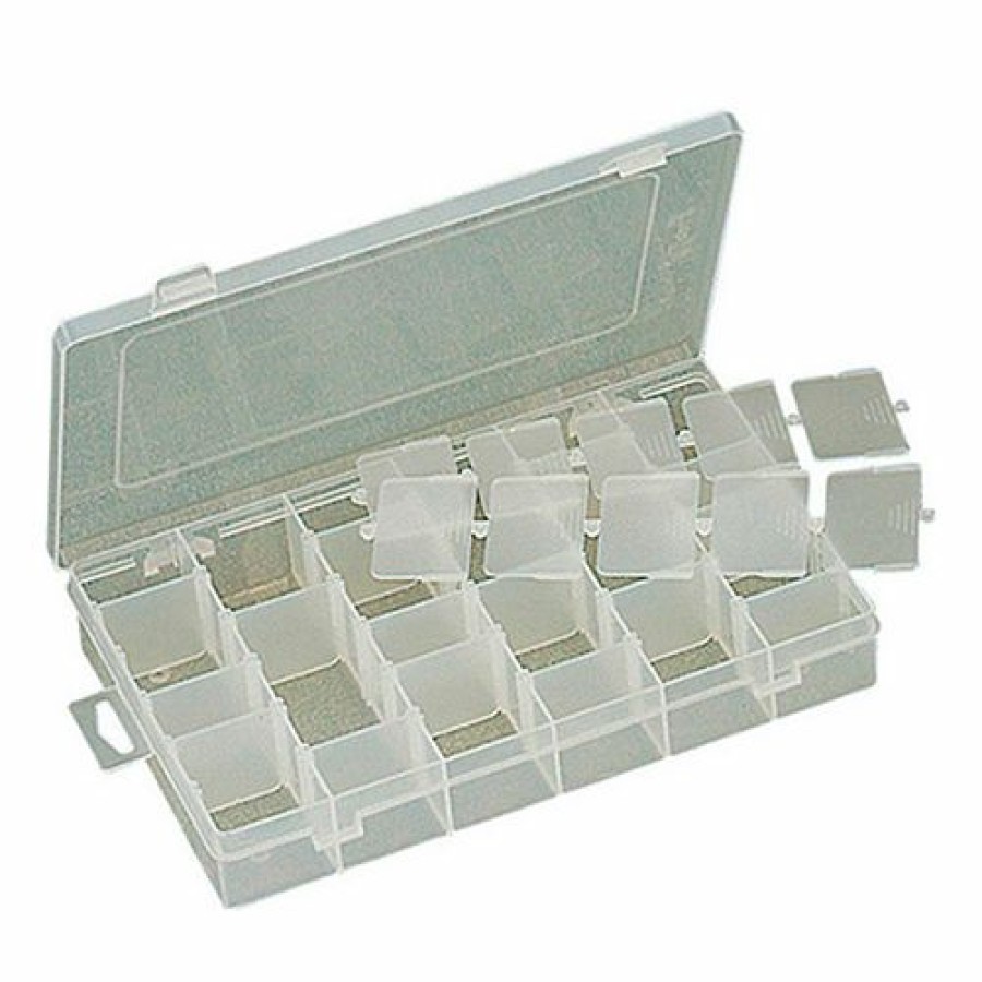 Containers & Organizers * | Eclipse 900-040 24 Adjustable Plastic Compartment Box 11"L X 7"W X 1-3/4"H