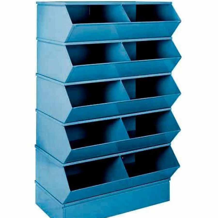 Containers & Organizers * | Stackbin 3-3Sbbl 6" High Section Bases For 37"W X 18-3/4"D Bins, Blue