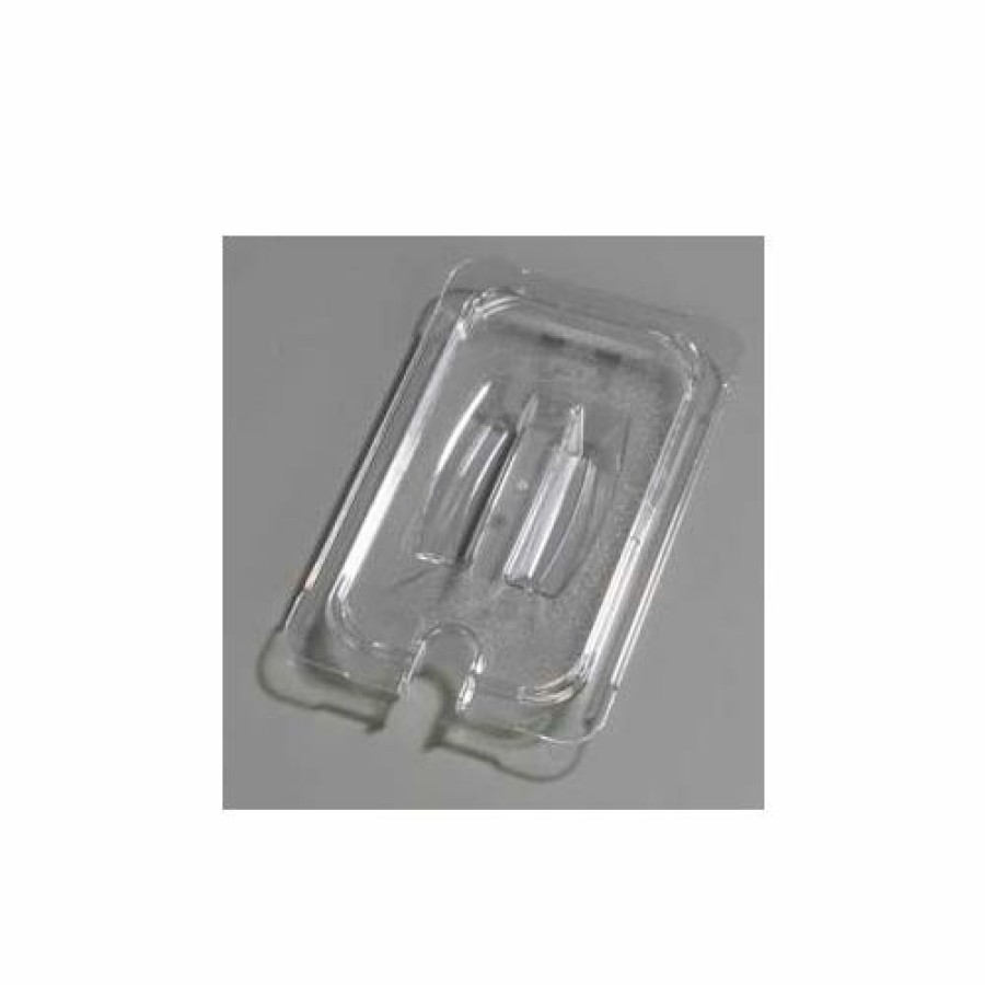 Containers & Organizers * | Carlisle 10291U07 Topnotch Universal Handled Notched Lid 10-1/4" X 6-3/8", Clear Pkg Qty 6