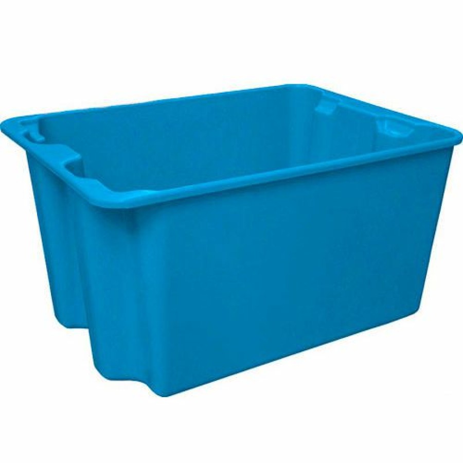 Containers & Organizers * | Mfg Tray Molded Fiberglass Toteline Nest And Stack Tote 780708 27-1'2" X 20" X 14-1/8", Blue Pkg Qty 5