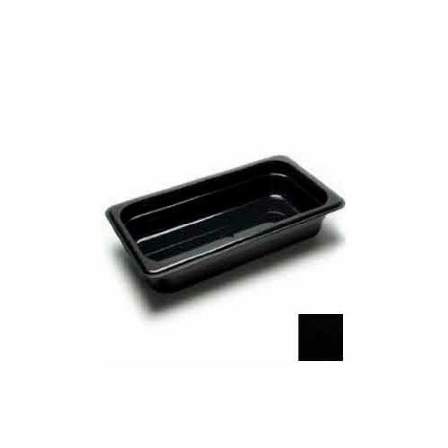 Containers & Organizers * | Cambro 32Cw110 Camwear Food Pan, Plastic, 1/3 Size, 2-1/2" Deep, Polycarbonate, Black, Nsf Pkg Qty 6