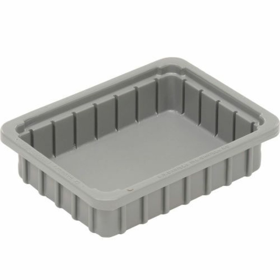 Containers & Organizers * | Dandux Dividable Stackable Plastic Box 50P0110024 11"L X 8"W X 2-1/2"H, Gray