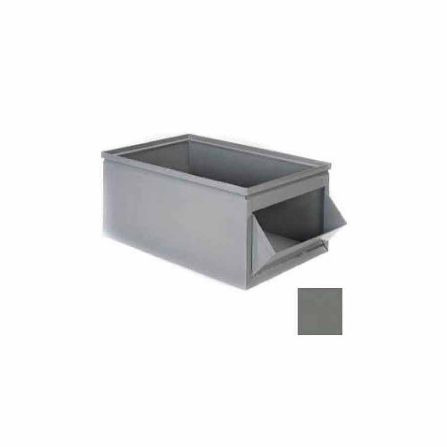 Containers & Organizers * | Stackbin Steel Bin 1-804 15"W X 27"D X 10"H Steel Hopper Box, Gray